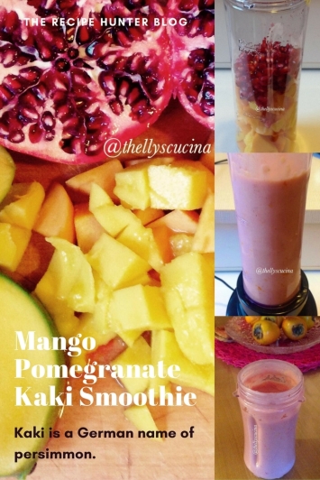 Mango Pomegranate Kaki Smoothie
